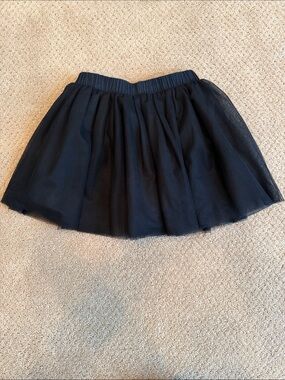 Kids Primary Black Tulle Mini Skirt  Flared Ballet Styler